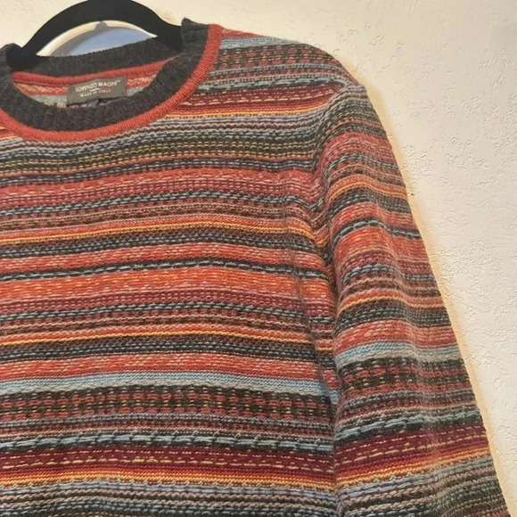 Lorenzo Magni Multicolor Wool Blend Sweater size L - Picture 2 of 10